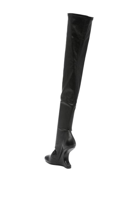 Stivali Cantilever 120mm Rick owens lilies in nero - donna RICK OWENS LILIES | LI01D6801LS09